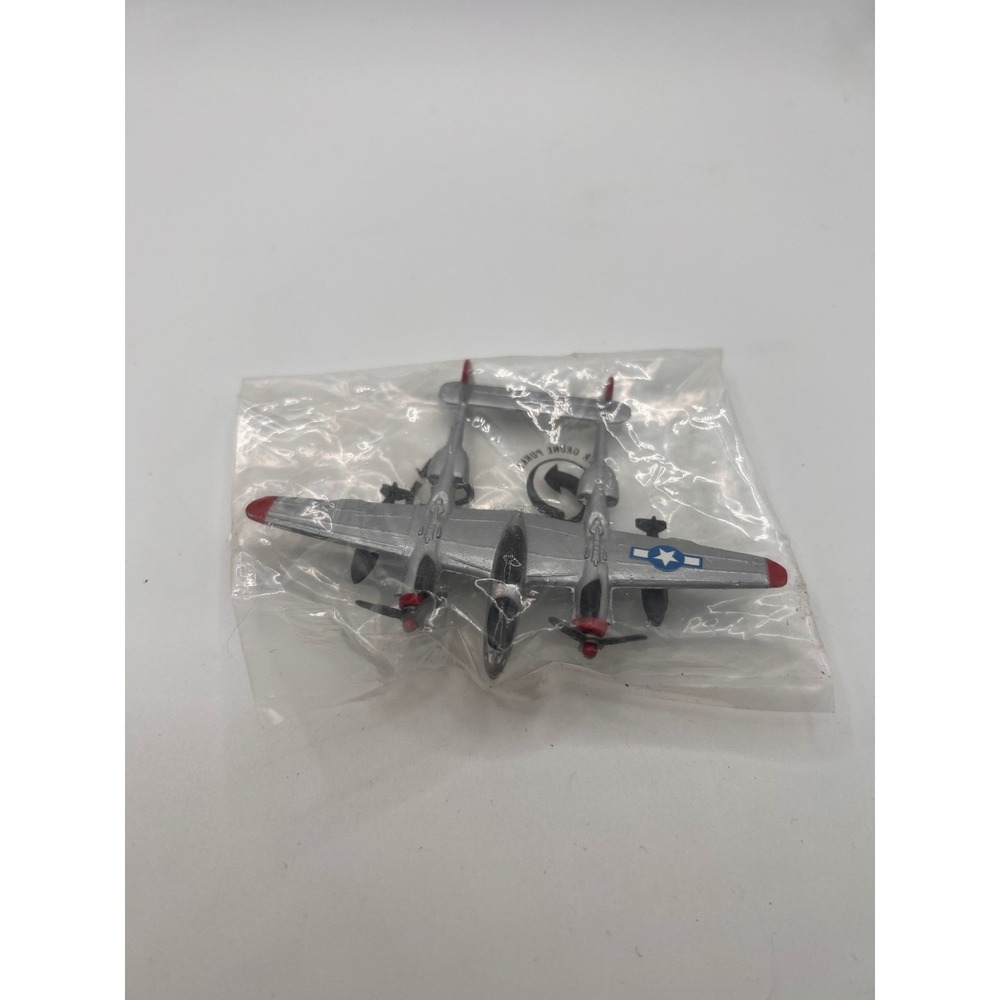 Zee Toys Dyna-Flites Lockhead P-38 Lightning Die Cast Airplane Sealed Vintage
